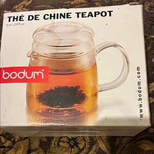 Bodum Clear Glass Tea Pot with Handle